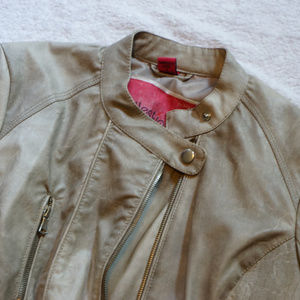 Tan Pleather Jacket